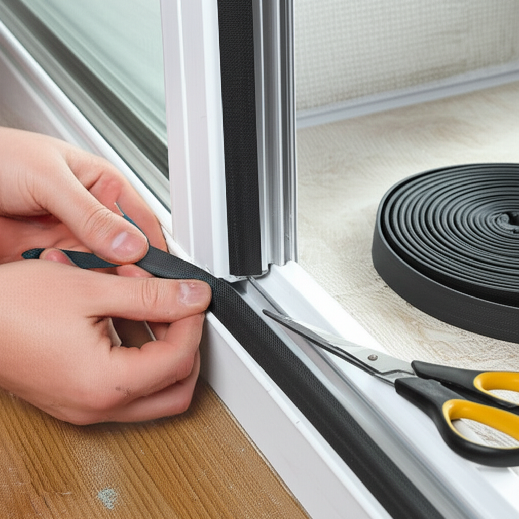 Instalación de burletes en ventana paso a paso